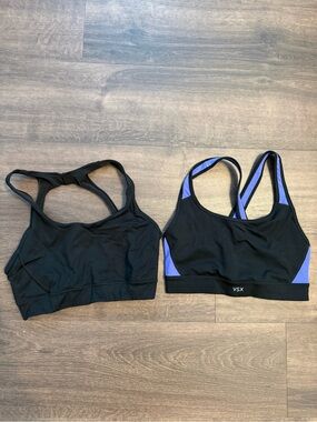 VSX Black and Purple Sports Bra Bundle